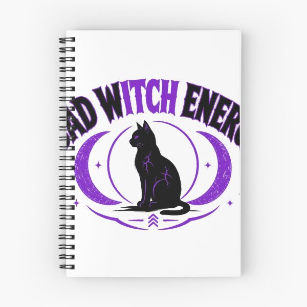 Item preview, Bad Witch Energy Black Cat Crescent Moon Tee designed and sold by GSideArtStore.