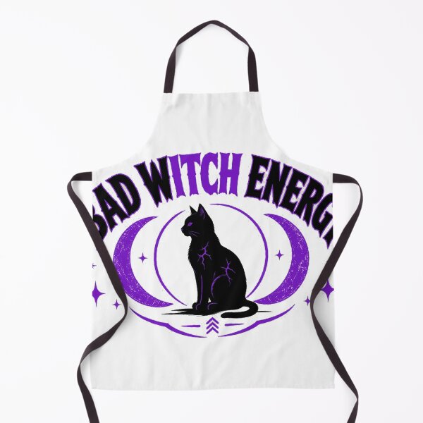 Item preview, Bad Witch Energy Black Cat Crescent Moon Tee designed and sold by GSideArtStore.