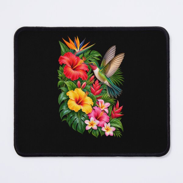Item preview, Hummingbird in Tropical Garden designed and sold by RockitBaby.