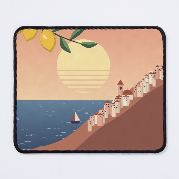 Item preview, Siracusa Sicily Vintage Travel Poster with Lemons designed and sold by ChromaLens.