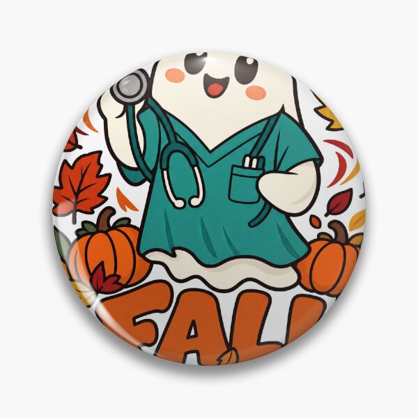 Item preview, Fall Risk Nurse Ghost - Funny Autumn Nurse Humor designed and sold by Cozy Boo Club.