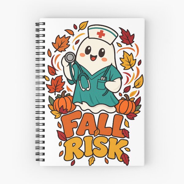 Item preview, Fall Risk Nurse Ghost - Funny Autumn Nurse Humor designed and sold by Cozy Boo Club.