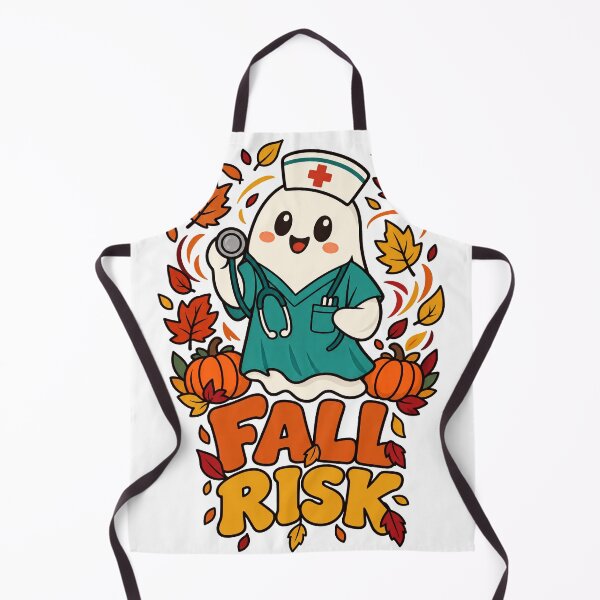 Item preview, Fall Risk Nurse Ghost - Funny Autumn Nurse Humor designed and sold by Cozy Boo Club.