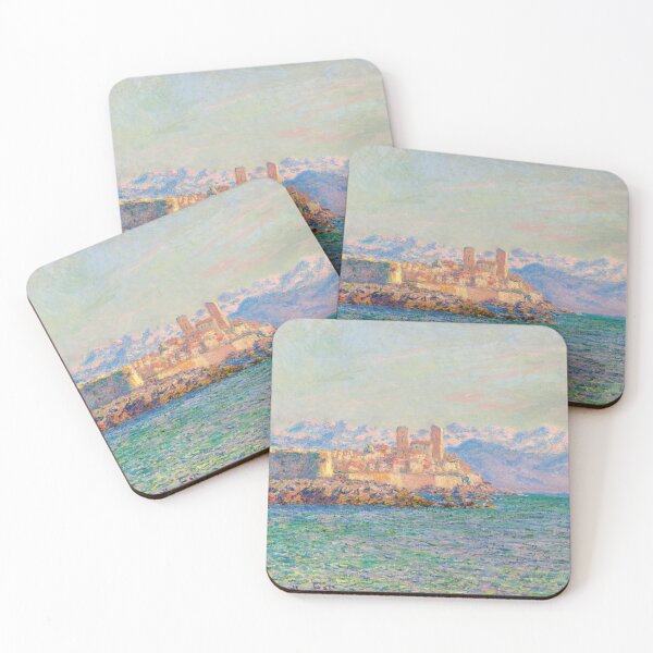 Item preview, Antibes Le Fort by Claude Monet: Coastal Impressionist Fine Art Print designed and sold by artofuniverse.