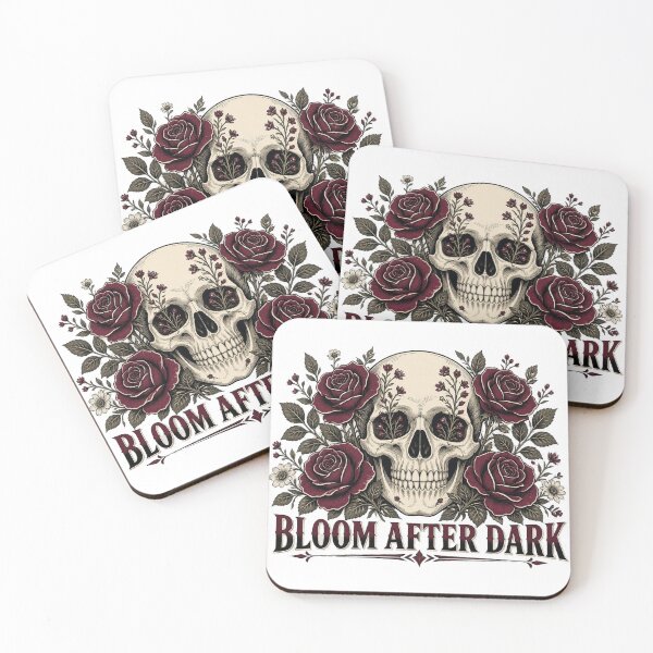 Item preview, Bloom After Dark Floral Skull Gothic Botanical Tee designed and sold by GSideArtStore.