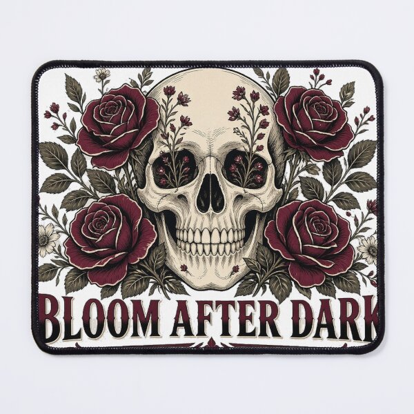 Item preview, Bloom After Dark Floral Skull Gothic Botanical Tee designed and sold by GSideArtStore.