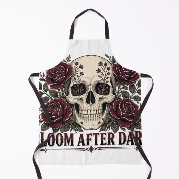 Item preview, Bloom After Dark Floral Skull Gothic Botanical Tee designed and sold by GSideArtStore.