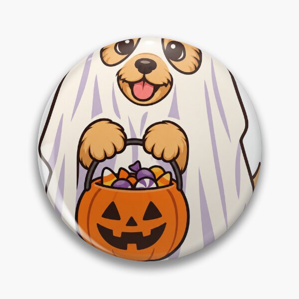 Item preview, Cute Puppy in Ghost Costume - Dog Lover Halloween designed and sold by Cozy Boo Club.
