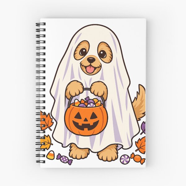 Item preview, Cute Puppy in Ghost Costume - Dog Lover Halloween designed and sold by Cozy Boo Club.