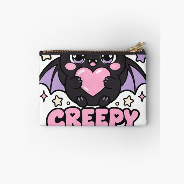 Item preview, Kawaii Pastel Goth Bat Hugging a Heart designed and sold by Cozy Boo Club.