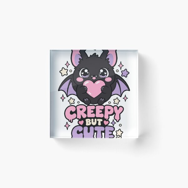 Item preview, Kawaii Pastel Goth Bat Hugging a Heart designed and sold by Cozy Boo Club.