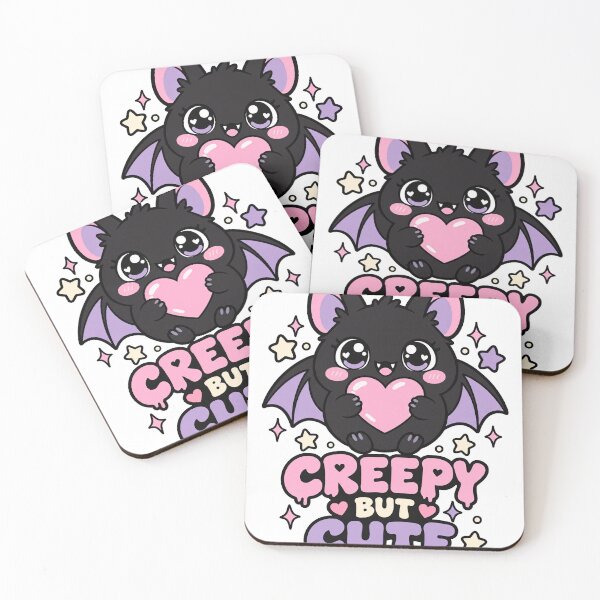 Item preview, Kawaii Pastel Goth Bat Hugging a Heart designed and sold by Cozy Boo Club.
