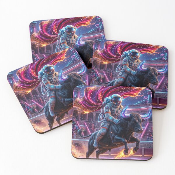 Item preview, Cosmic Matador: Astronaut Bull Riding in Space Arena designed and sold by Rain-Road.
