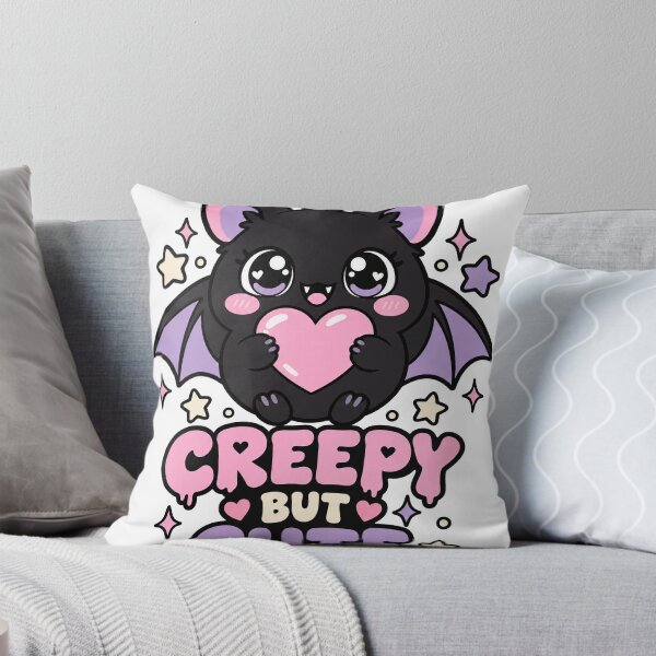 Item preview, Kawaii Pastel Goth Bat Hugging a Heart designed and sold by Cozy Boo Club.