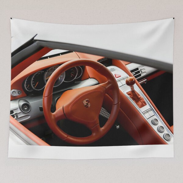Item preview, Porsche Carrera GT Cognac Leather Interior Detail designed and sold by Peter Kraaibeek Art Gallery.