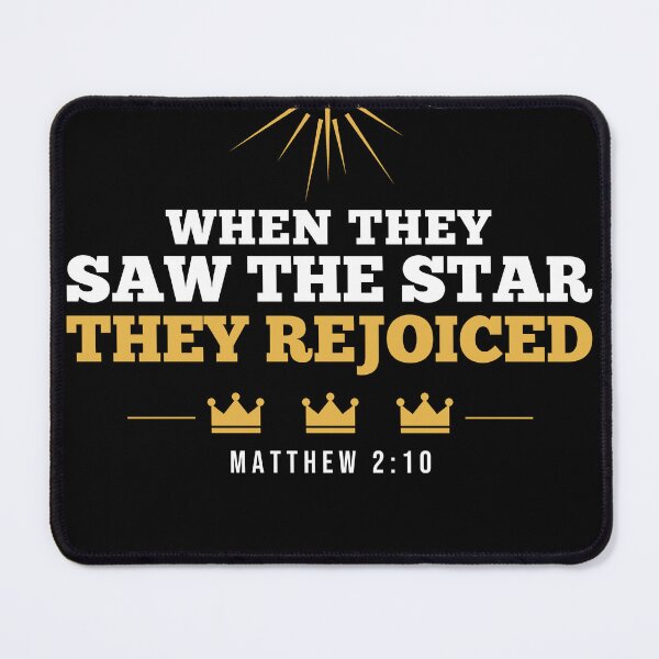 Item preview, When They Saw The Star They Rejoiced Matthew 2:10 Christmas designed and sold by 198tees.