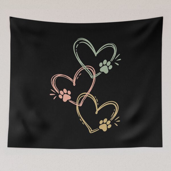 Item preview, Dog Paw Heart, Cute Dog Lover, Pet Lover, Dog Mom, Animal Lover designed and sold by Quiajia.