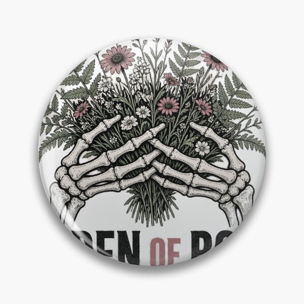 Item preview, Garden of Bones Skeleton Hands Wildflower Bouquet Tee designed and sold by GSideArtStore.