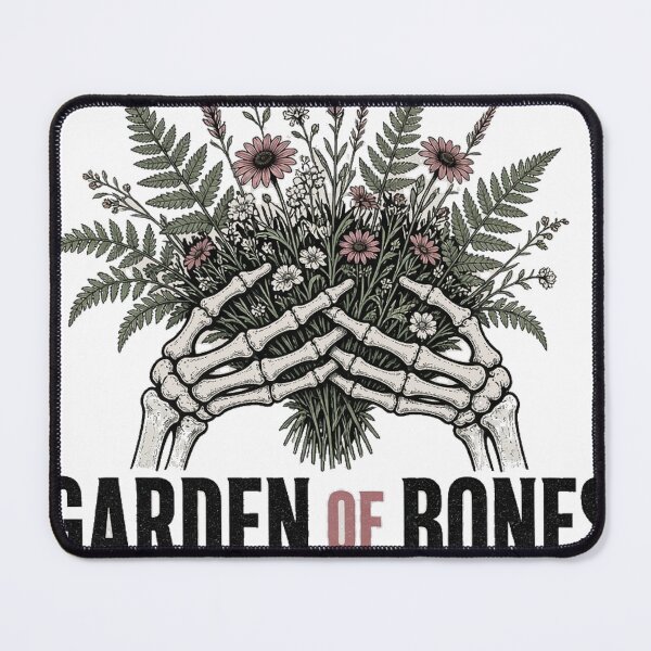 Item preview, Garden of Bones Skeleton Hands Wildflower Bouquet Tee designed and sold by GSideArtStore.