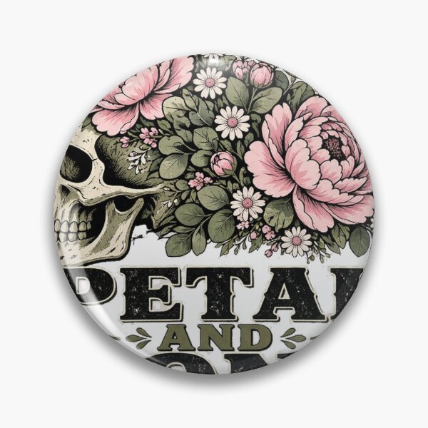 Item preview, Petal and Bone Skull Flower Crown Gothic Tee designed and sold by GSideArtStore.