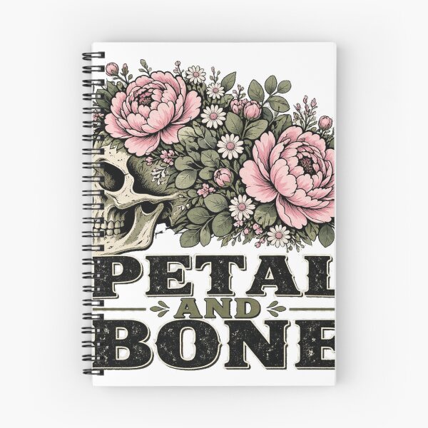 Item preview, Petal and Bone Skull Flower Crown Gothic Tee designed and sold by GSideArtStore.
