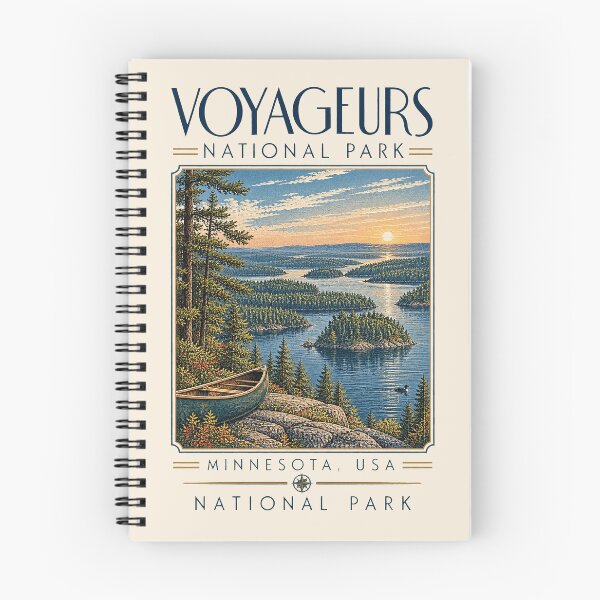 Item preview, Voyageurs National Park, Minnesota, USA [Vintage Illustration] designed and sold by elektronen.
