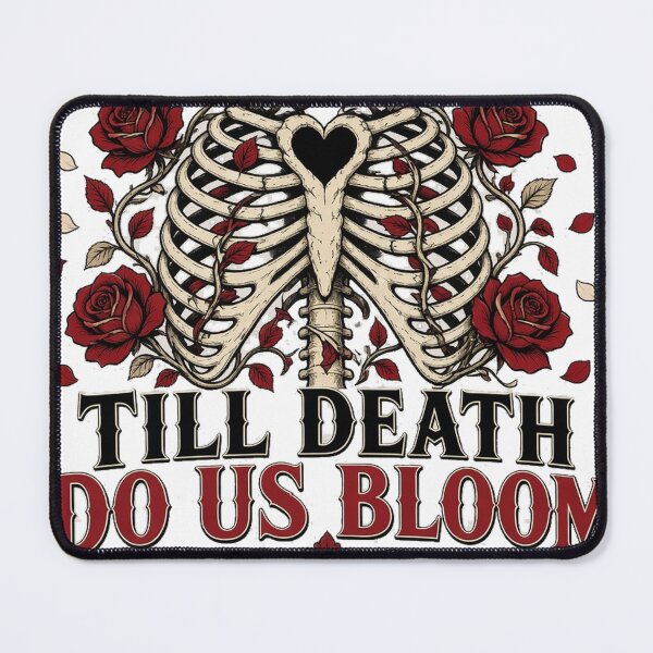 Item preview, Till Death Do Us Bloom Ribcage Roses Gothic Tee designed and sold by GSideArtStore.