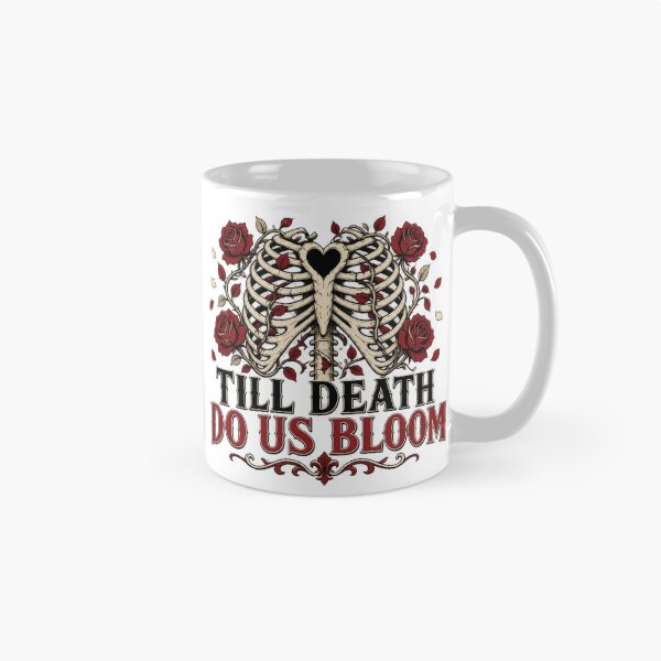 Item preview, Till Death Do Us Bloom Ribcage Roses Gothic Tee designed and sold by GSideArtStore.