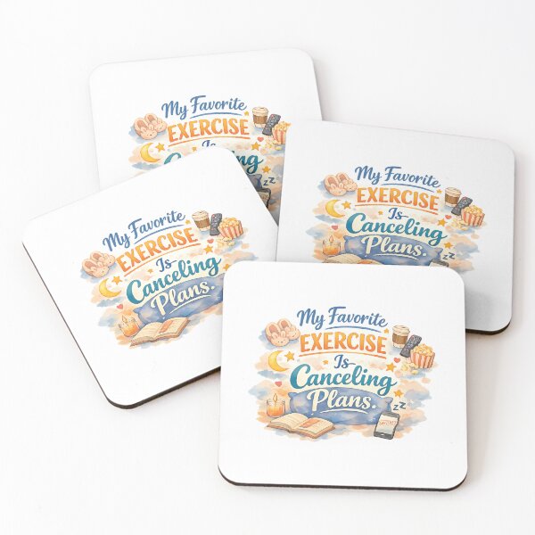 Item preview, My Favourite Exercise Is Cancelling Plans – Funny Introvert Quote designed and sold by Amsafjol.