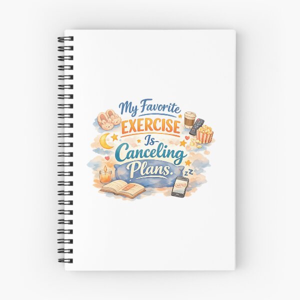 Item preview, My Favourite Exercise Is Cancelling Plans – Funny Introvert Quote designed and sold by Amsafjol.
