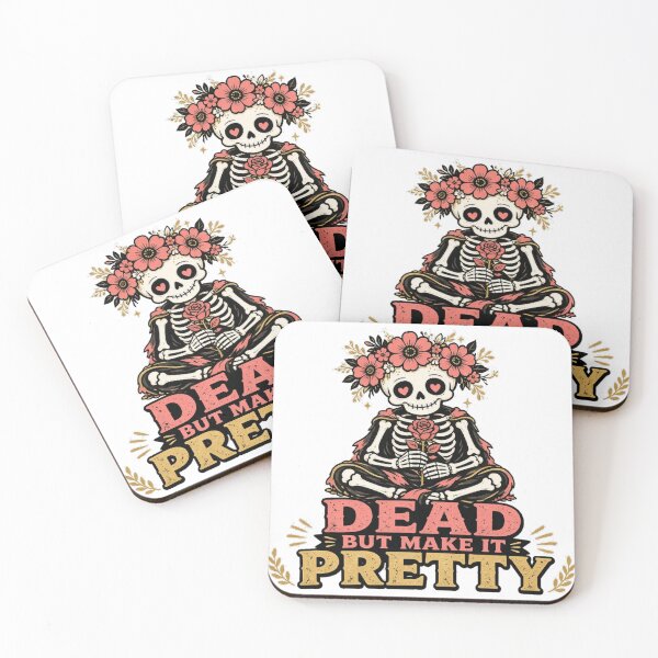 Item preview, Dead But Make It Pretty Skeleton Flower Crown Tee designed and sold by GSideArtStore.