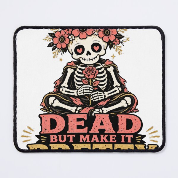 Item preview, Dead But Make It Pretty Skeleton Flower Crown Tee designed and sold by GSideArtStore.