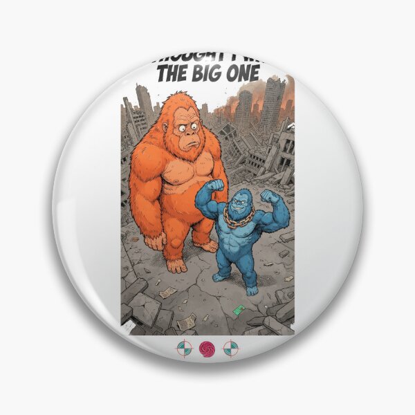 Item preview, I Thought I Was the Big One - Funny Bigfoot Size Comparison Cartoon Art designed and sold by Whimsy Trail Co.