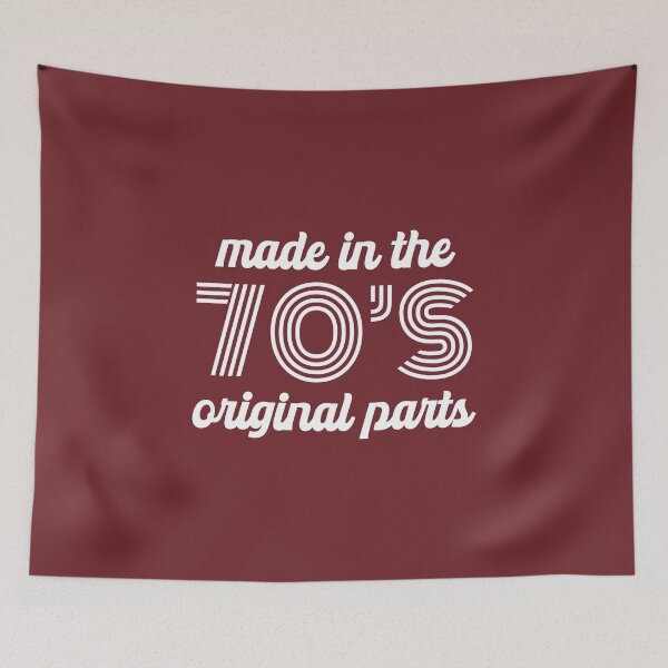 Item preview, Made in the 70s Original Parts Vintage 1970s Birthday Retro Gift #4 designed and sold by SalahBlt.