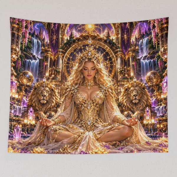 Item preview, Golden Sovereign | Celestial Lion Queen designed and sold by PurvaNimfaMagic.