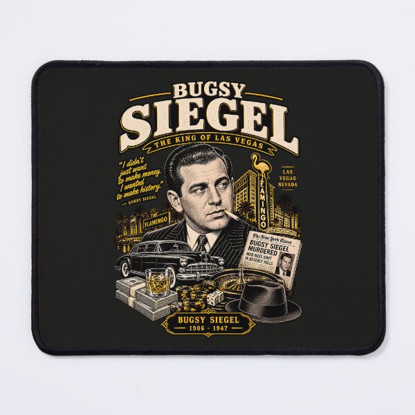 Item preview, Bugsy Siegel Vintage Gangster Poster – Las Vegas Crime & Casino Art designed and sold by Marginalia Workshop.