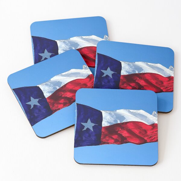 Item preview, Proud Texas Lone Star Flag Waving Strong Against Blue Sky designed and sold by PygmyTitan Photo.