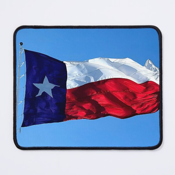 Item preview, Proud Texas Lone Star Flag Waving Strong Against Blue Sky designed and sold by PygmyTitan Photo.