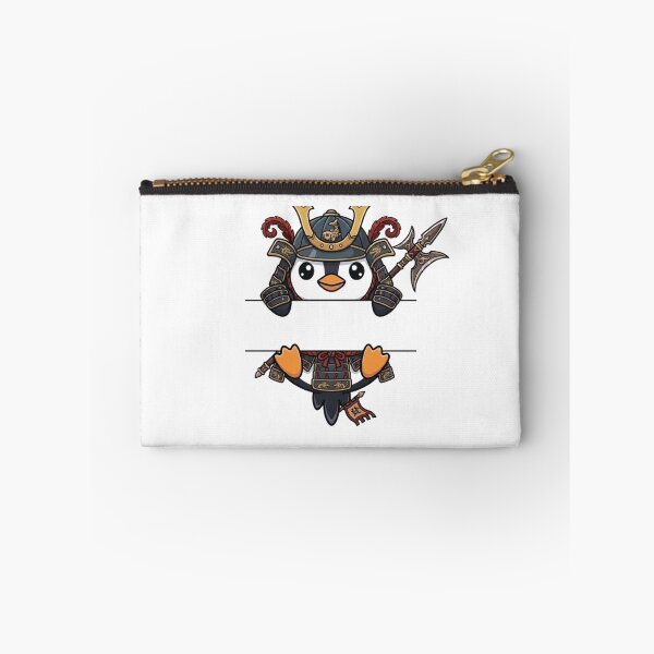 Item preview, Samurai Penguin Peeking - Cute Japanese Armor Penguin designed and sold by PetalsPaws.