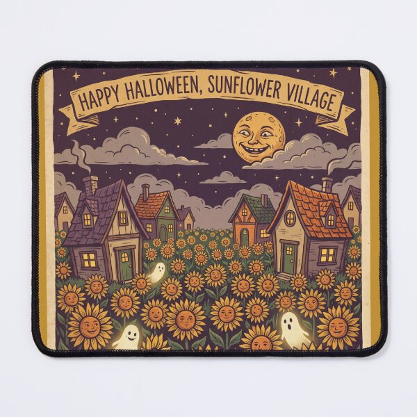 Item preview, Happy Halloween Sunflower Village designed and sold by Dhiraaj.