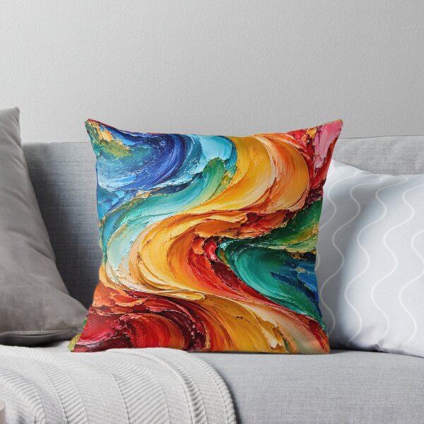 Item preview, Chromatic Flow – Vibrant Abstract Impasto Art designed and sold by CheersTOGETHER.