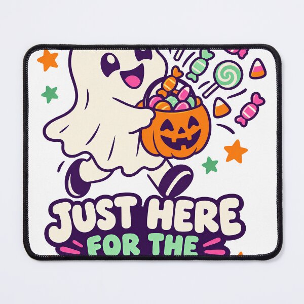 Item preview, Trick or Treat Ghost Kid - Just Here for the Candy designed and sold by Cozy Boo Club.