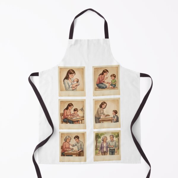 Item preview, Mother and Son Love Story - Nostalgic Illustration designed and sold by HeloyPinter.