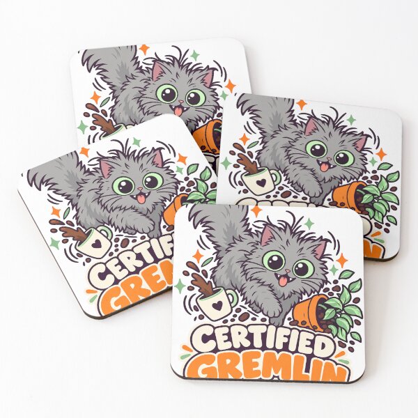Item preview, Certified Gremlin - Funny Grey Cat Zoomies designed and sold by Cozy Boo Club.