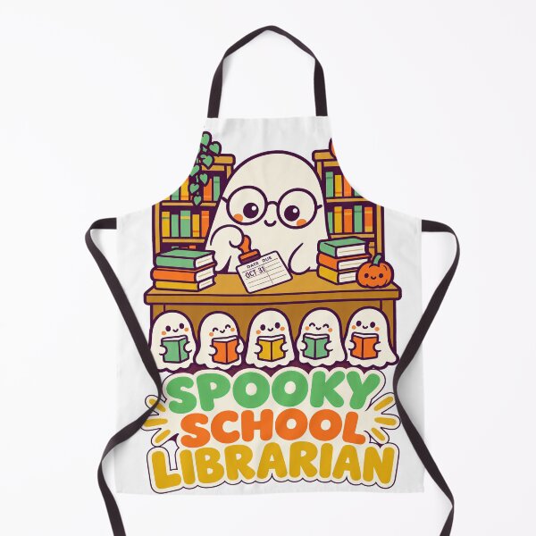 Item preview, Spooky School Librarian Ghost - Librarian Halloween designed and sold by Cozy Boo Club.
