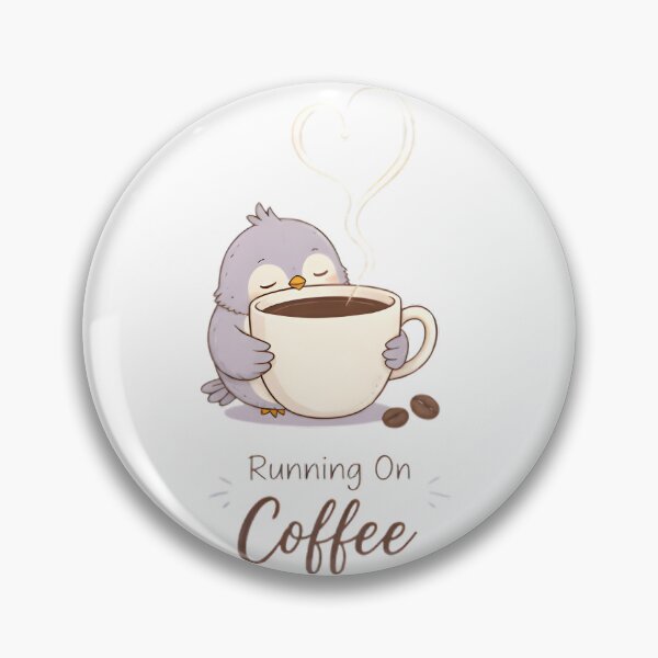 Item preview, Running on Coffee Cute Penguin | Funny Coffee Lover Kawaii Design designed and sold by dreamz-world.