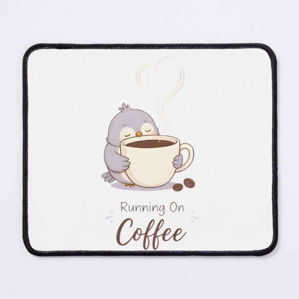 Item preview, Running on Coffee Cute Penguin | Funny Coffee Lover Kawaii Design designed and sold by dreamz-world.
