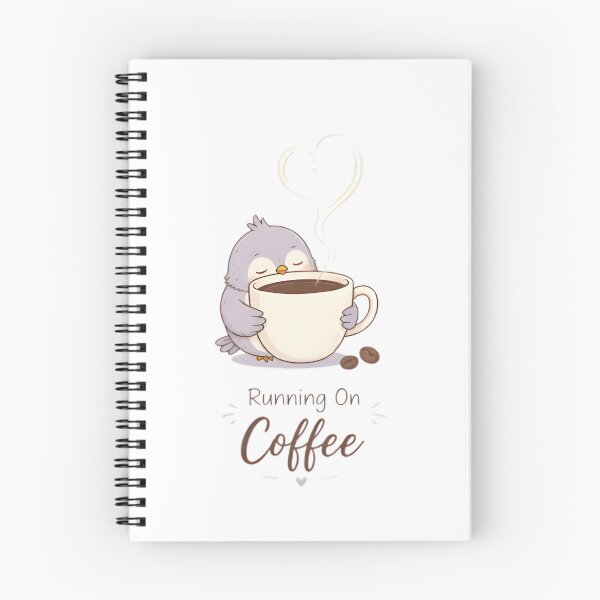 Item preview, Running on Coffee Cute Penguin | Funny Coffee Lover Kawaii Design designed and sold by dreamz-world.