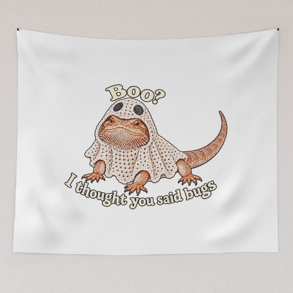 Item preview, Bearded Dragon Boo I Thought You Said Bugs designed and sold by threadandfangs.