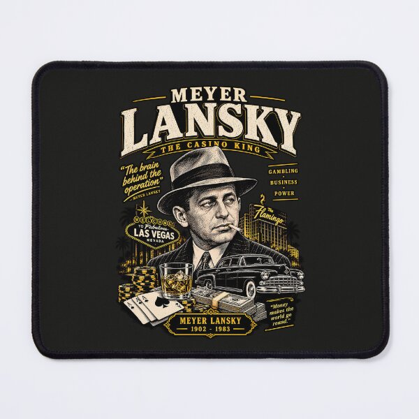 Item preview, Meyer Lansky Vintage Gangster Poster – Las Vegas Casino & Mafia History Art designed and sold by Marginalia Workshop.